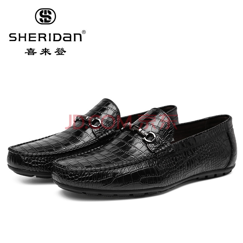 sheridanϲÀ´µÇÐÂÆ·ÉÌÎñÐÝÏÐÄÐЬöùÓãÎÆÑ¹»¨Æ¤¶¹¶¹°Ù´îԲͷƤЬÄÐ5304 ºÚÉ« 42