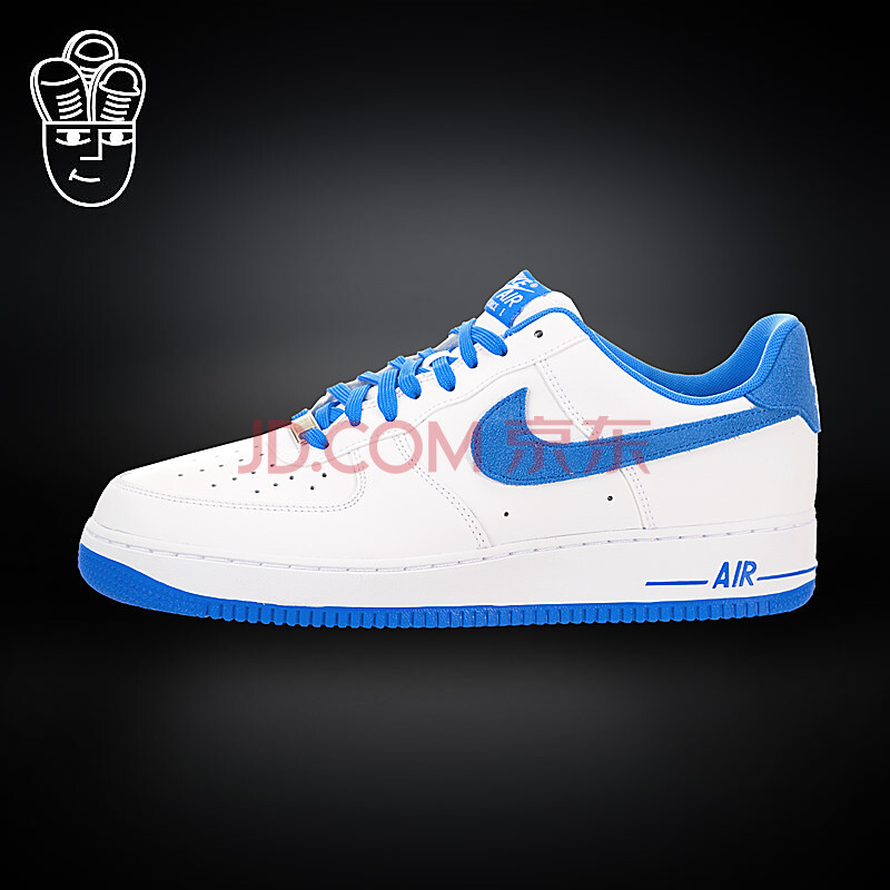 nike air force 1 耐克空军一号 男子板鞋 经典白蓝 488298-148