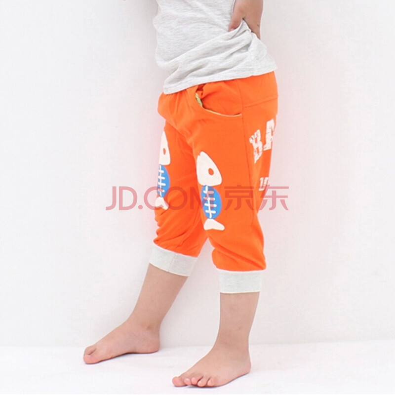 品信 儿童夏季<em>马裤</em>新款运动男女童装全棉中裤