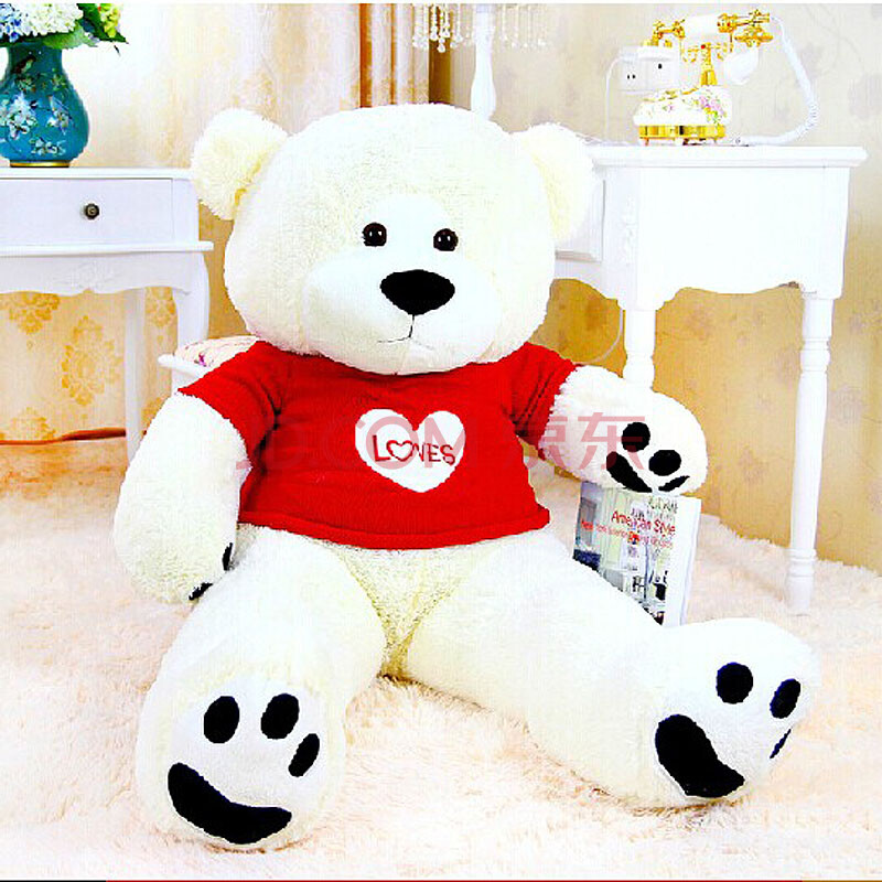 大熊玩偶<em>毛绒</em>玩具复古穿<em>衣服</em>熊<em>毛衣</em>泰迪熊公仔