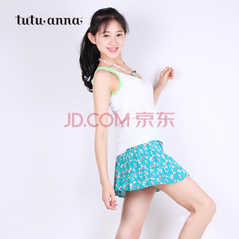 <em>tutuanna</em>趣趣安娜2014新款百搭甜美荧光色水洗