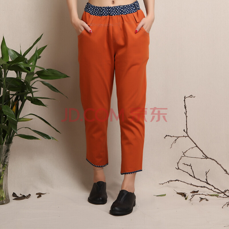 女裤6683 锈红 4XL(2尺6)图片-京东商城