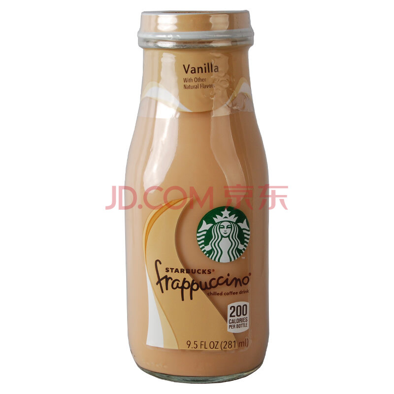 美国Starbuck星巴克星冰乐咖啡香草味281ml图