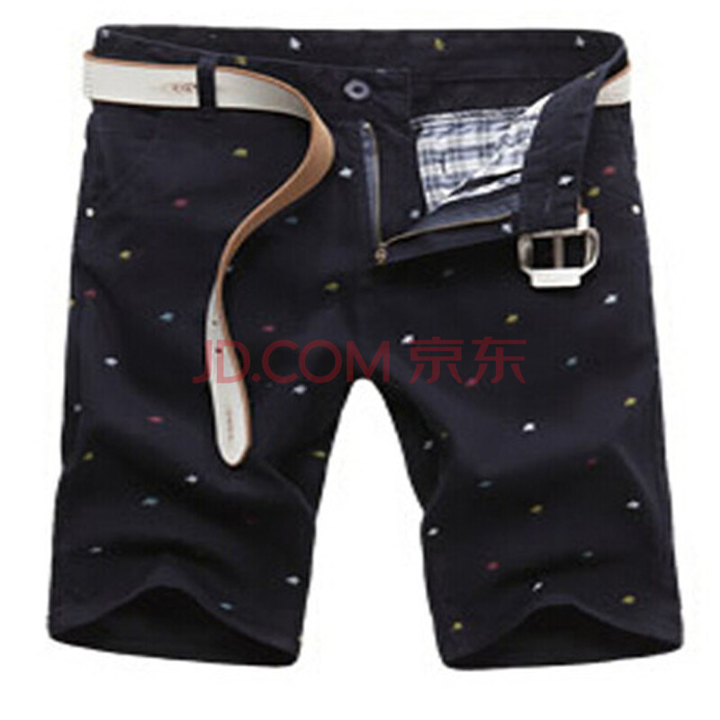丹杰仕 2014夏款男士图案<em>刺绣短裤男</em>韩版修身