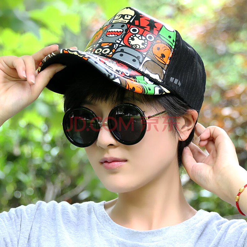 波士恩爵帽子男<em>女士棒球帽</em>春夏季防晒嘻哈网帽