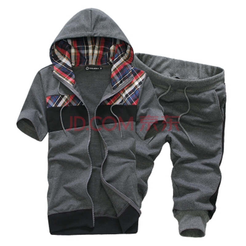 动套装男卫衣套装运动服韩版运动装连帽<em>开衫</em>卫