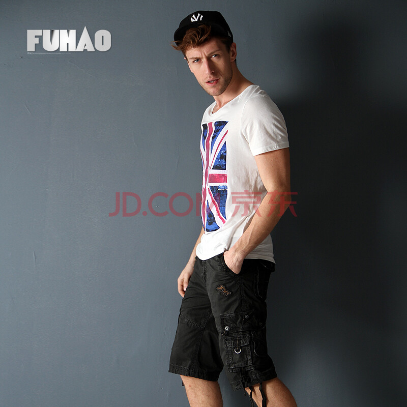 大码<em>军迷</em>短裤男休闲运动纯棉工装男裤夏季多袋