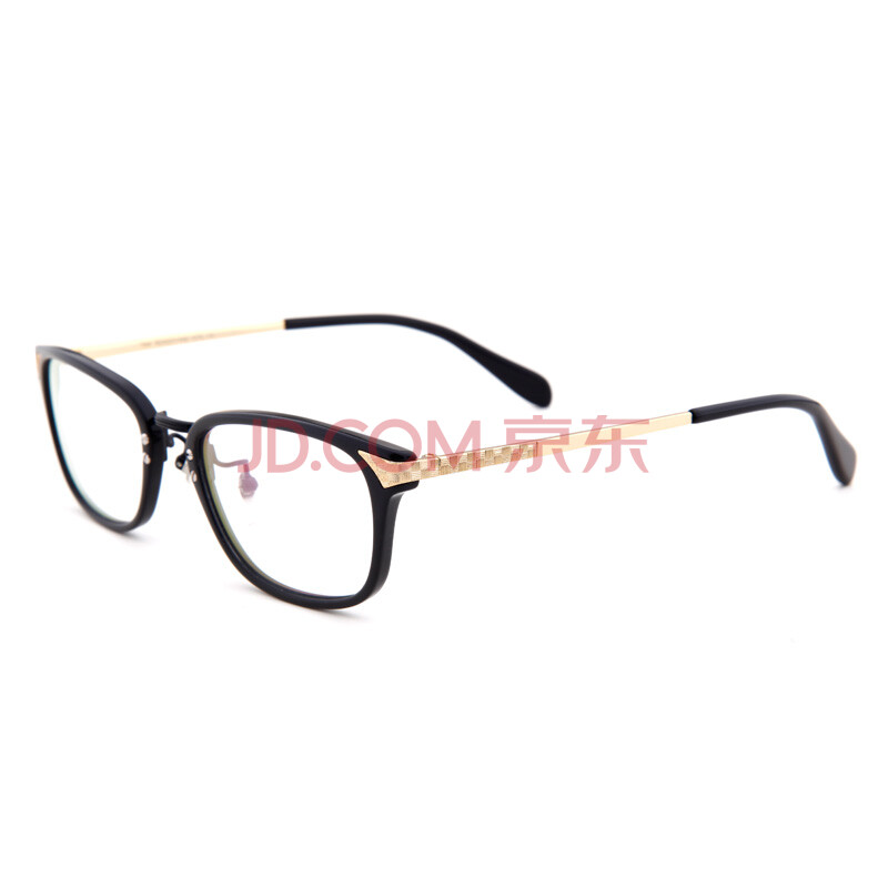 架 男女士近视镜 704 配近视眼镜架 黑框金<em>腿</em> 配