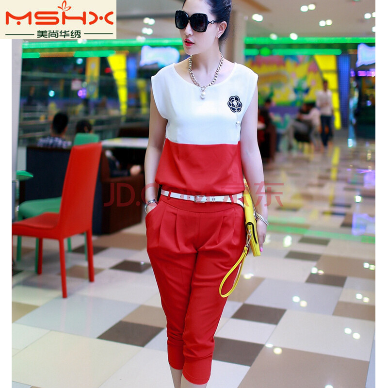 货到付款 美尚华绣<em>2014</em>夏季新款韩版大码两件