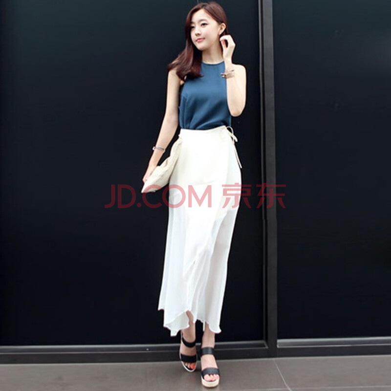 当代潮儿 <em>2014夏装</em>新款连衣裙上衣+<em>白色</em>半身
