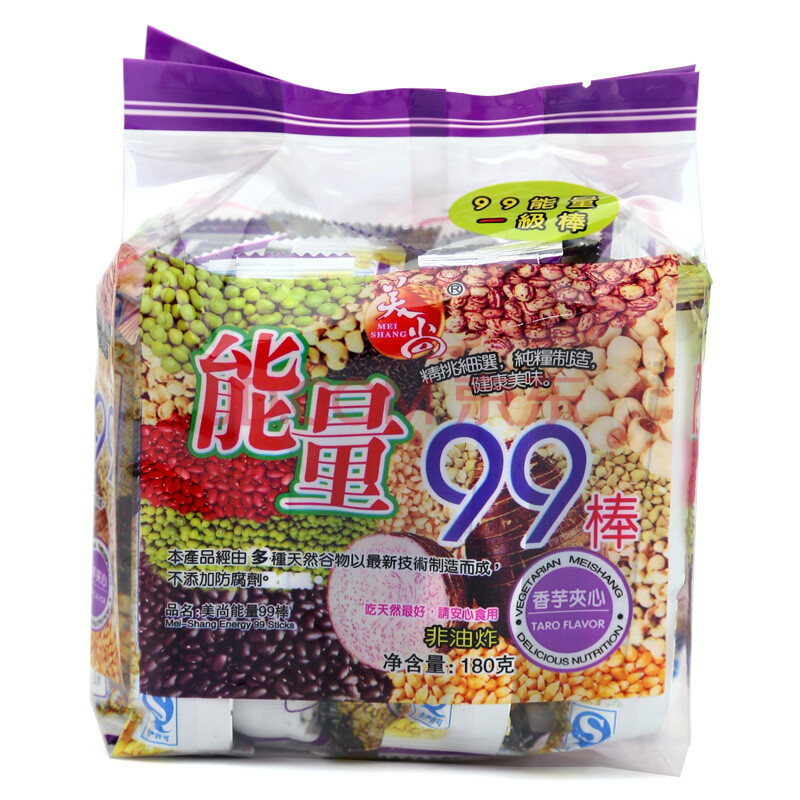 美尚(能量99棒)营养夹心棒 香芋夹心 180g 5袋