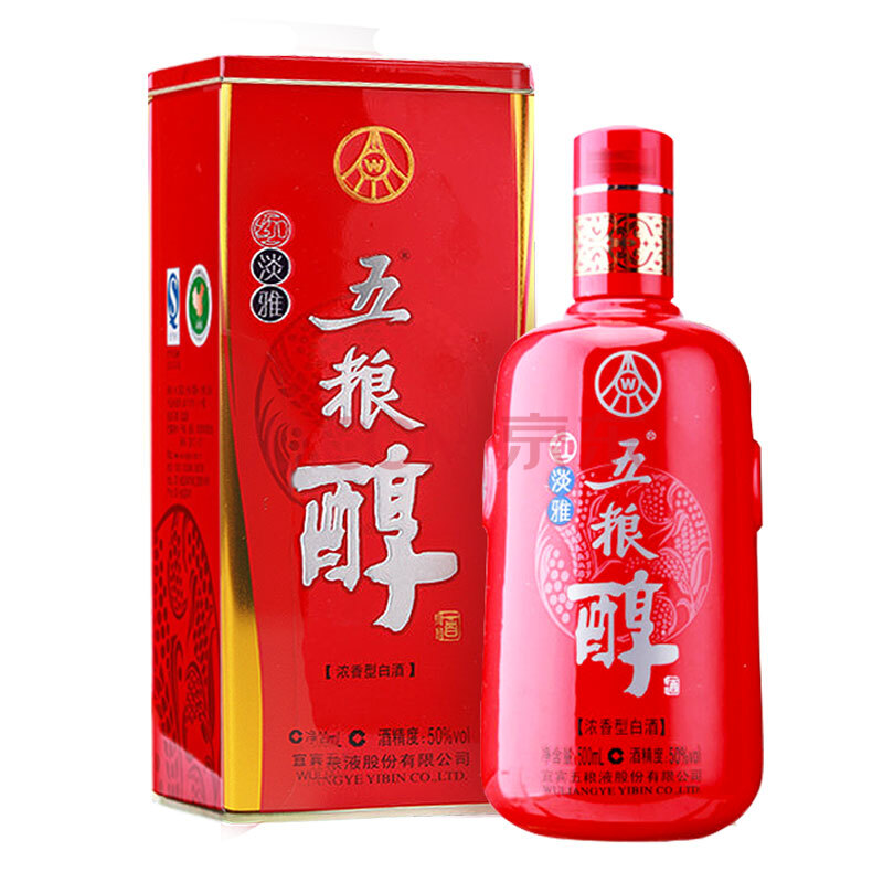 五糧液 股份有限公司 五糧醇 紅淡雅 白酒 50度 500ml