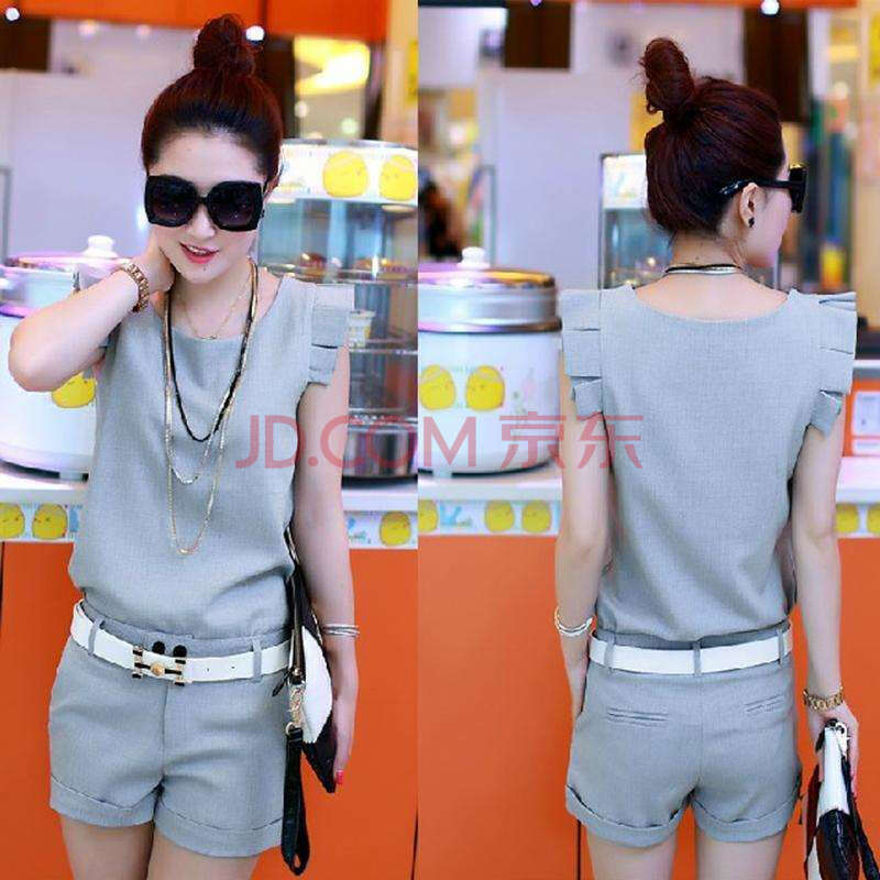 苏微雅 2014夏季新款时尚休闲<em>套装女夏</em>韩版大