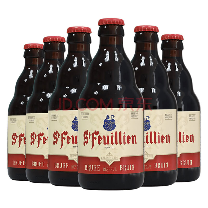 圣佛洋(st-feuillien)棕啤酒 组合装 330ml*6瓶 修道院精酿 比利时