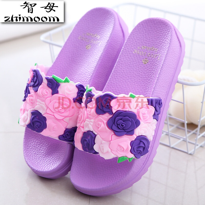 ÖÇĸ£¨zhimoom£©ÍÏЬŮÏÄÍâ´©¸ß¸úºñµ×·Àˮ̨ʱÉÐÆÂ¸úÊÒÄÚÊÒÍâ¼Ò¾ÓÁ¹ÍÏЬԡÊÒ·À»¬ ×ÏÉ« 39ÊʺÏ37Âë½Å´©