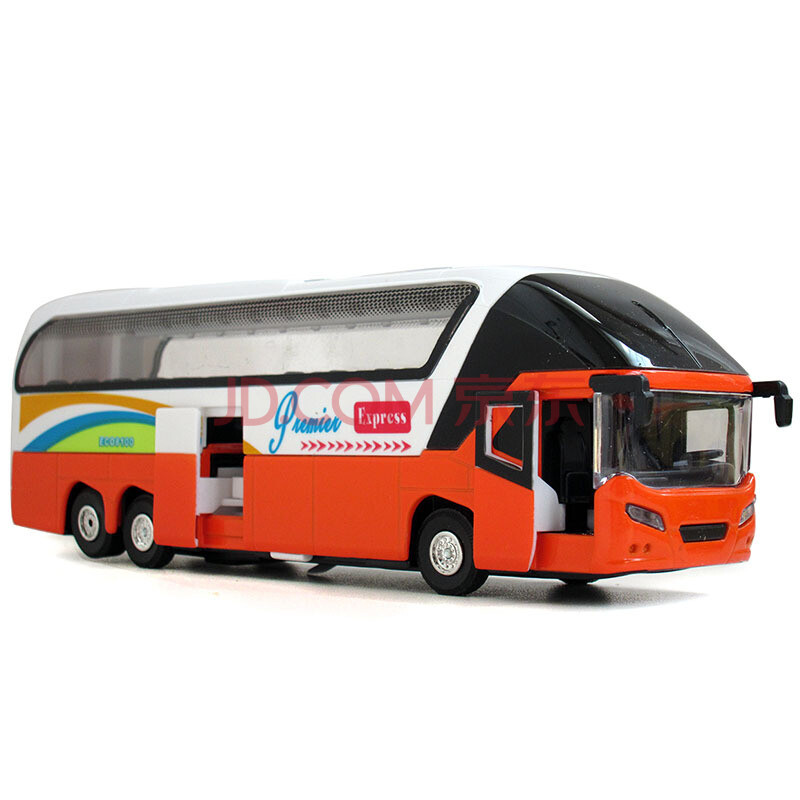 儿童合金双层观光大巴士校巴公交车公共汽车模型大客车玩具车模汽车