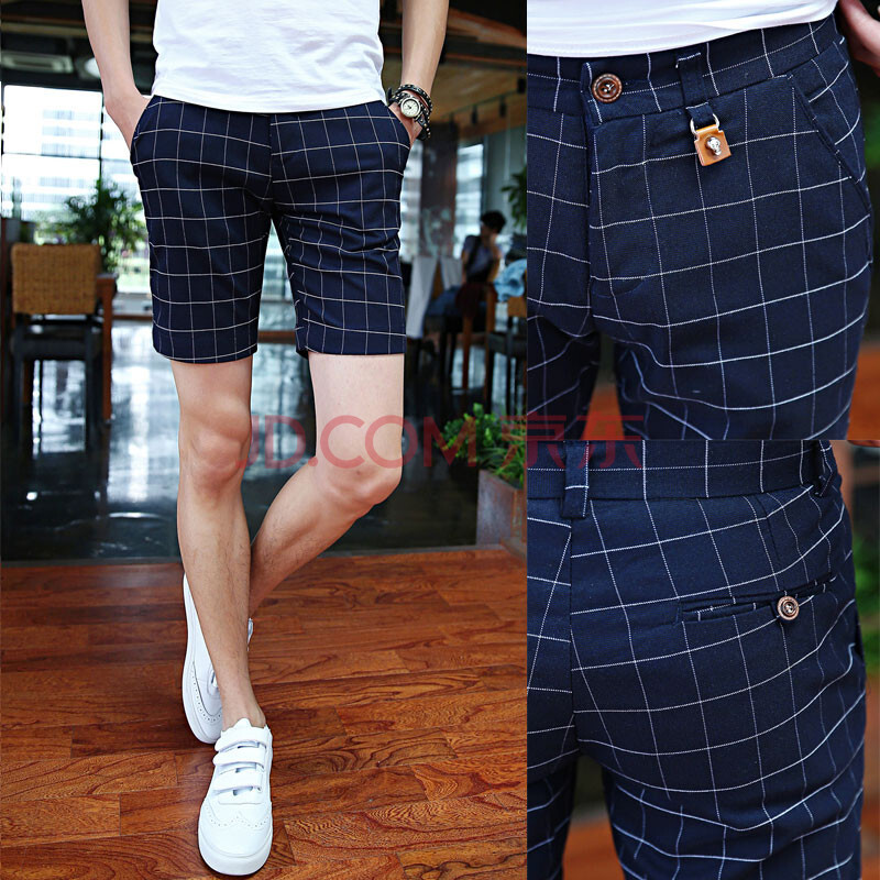 2014<em>夏季</em> 英伦风 男士格子<em>休闲裤短裤</em> 时尚<em>男式</em>