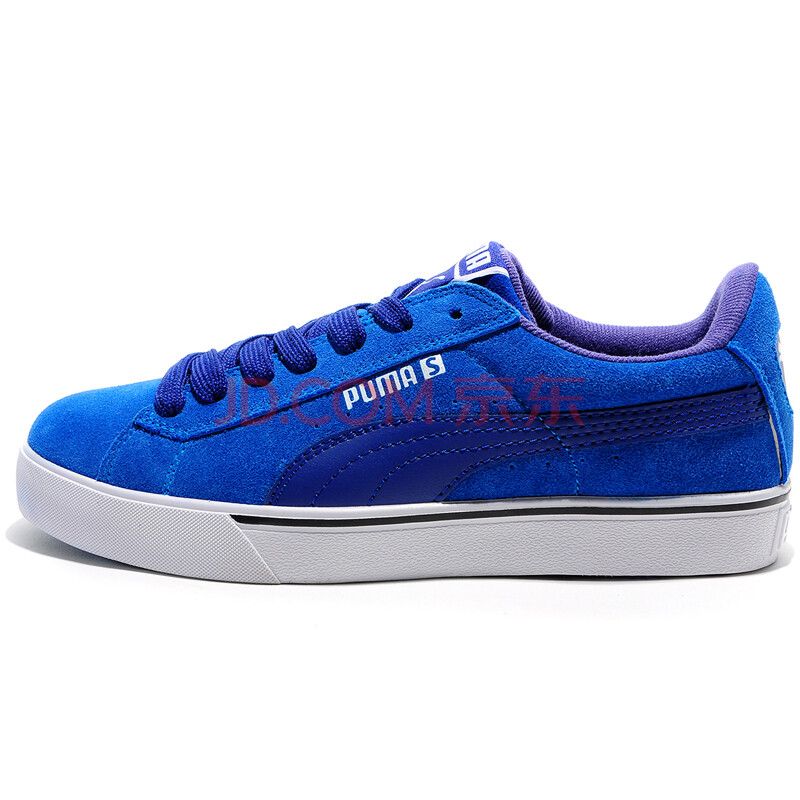 彪马puma 2014夏季新品反绒皮低帮怀旧运动休闲板鞋352670 蓝色 44