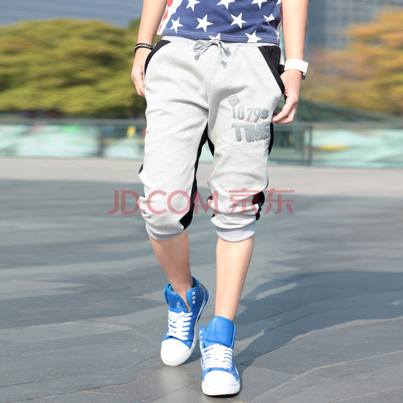 仕 休闲七分裤 男 修身韩版<em>男士</em>七分<em>短裤青年</em>7