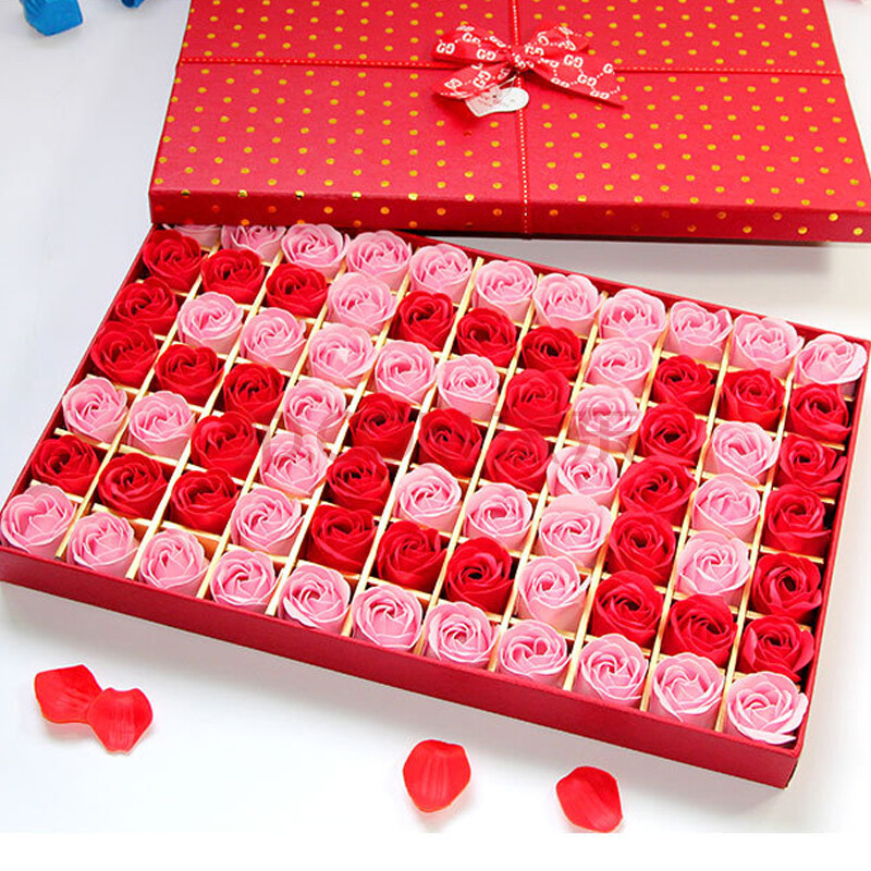 七夕情人节专场 <em>手工</em>香皂玫瑰花<em>礼盒</em> <em>送女朋友</em>