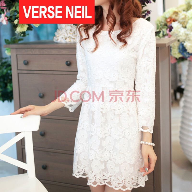 VERSE NEIL 2014秋冬新款<em>秋装</em>蕾丝裙<em>女款</em>镂