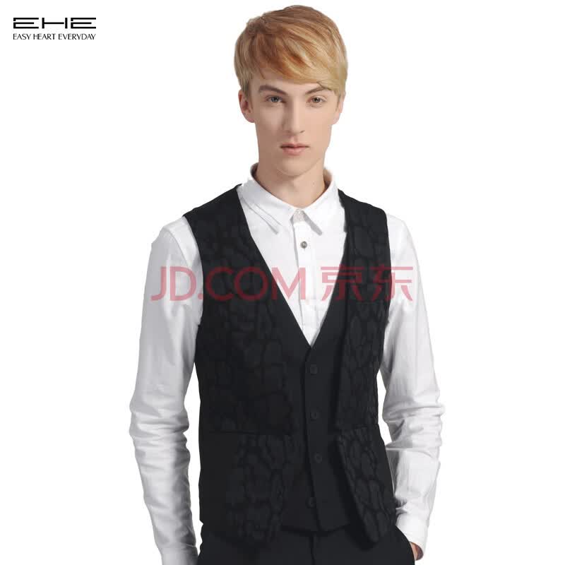 EHE轻奢名品<em>男马甲 春秋韩版</em>潮男修身休闲潮
