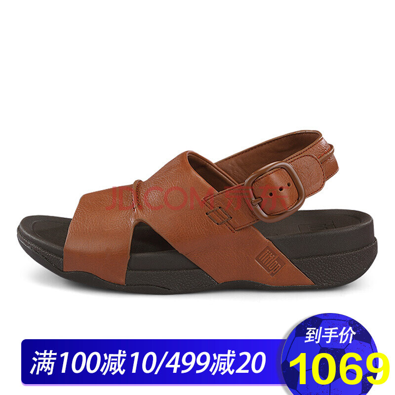 全球購 【新品】FITFLOP 厚底防水臺涼鞋拖鞋男 軟底防滑真皮男鞋E08_277 E08_277 42/265-270