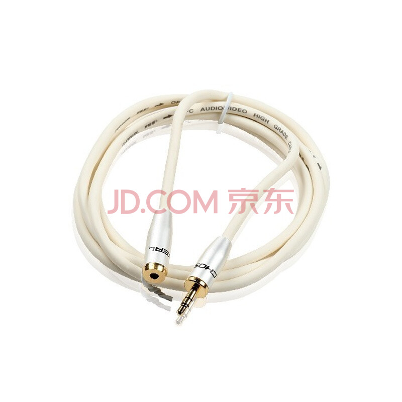 Choseal/ÇïÒ¶Ô Q-564A ÒôƵÑÓ³¤Ïß ¶ú»ú¼Ó³¤Ïß3.5mmÒôƵÏß¹«¶Ôĸ °×É« £¨Q-564B) 1Ã×