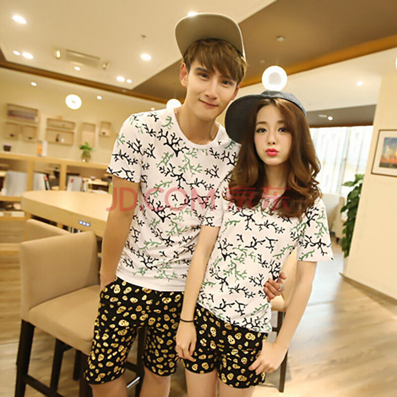 到付款 飞雅戈 <em>情侣</em>装 夏装2014<em>情侣短裤新款</em>韩