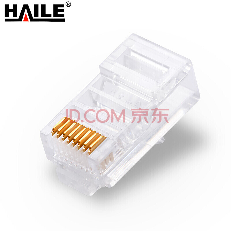 º£ÀÖ£¨Haile£©HT-5A³¬ÎåÀà·ÇÆÁ±Î¶Æ½ðÍøÂçRJ45Ë®¾§Í· ÍøÏß½ÓÍ· 100¸ö£¨1°ü×°£©
