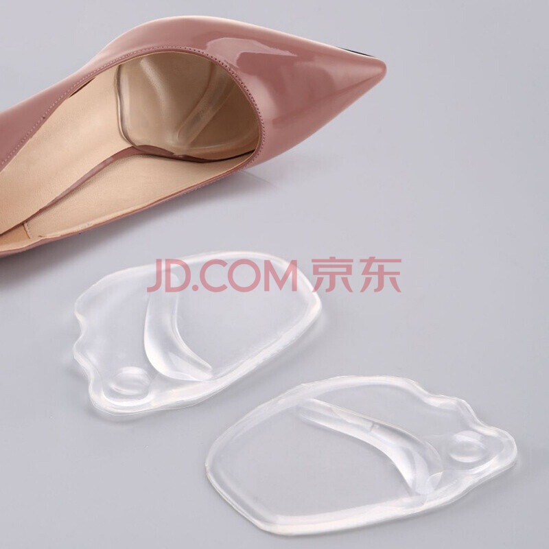 鞋大透明加厚前掌墊女硅膠半碼墊高跟鞋墊痛前腳掌墊膠粘貼 透明帶背膠