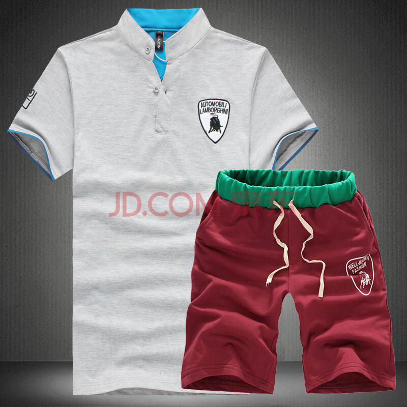 罗得堡 2014夏季新品<em>加肥加大</em>码运动服<em>套装</em> 男