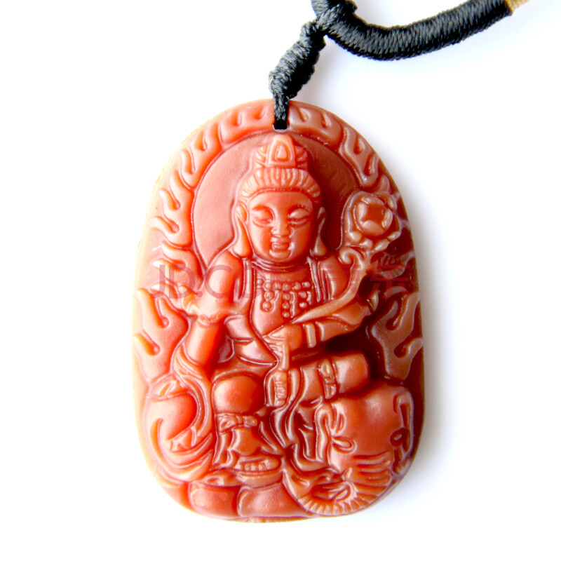 灵素-八大生肖守护神本命佛3A级天然红玉髓吊