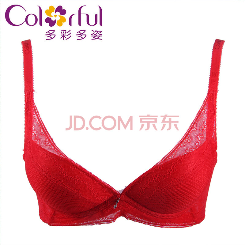 多彩多姿热卖正品本命年女士<em>加厚</em>红色<em>胸罩聚拢</em>