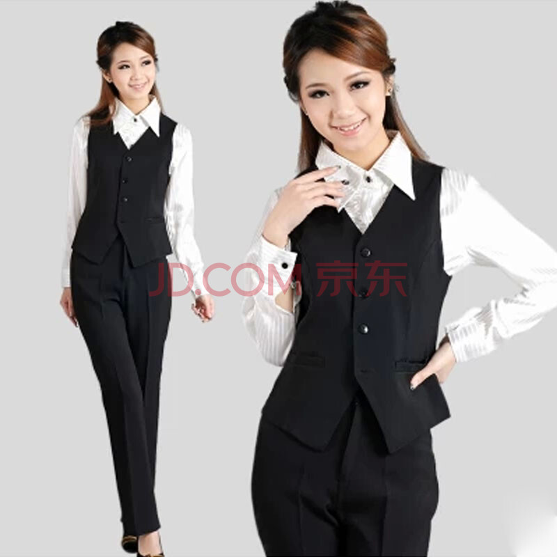 潮无界 2014秋季新款商务职业<em>正装马甲</em>女<em>韩版</em>