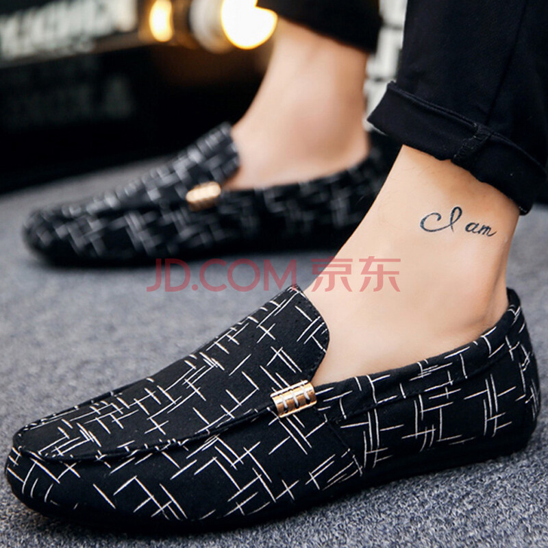 ÇéÈËÐÝÏÐЬ×ÓÄк«°æ³±Á÷¶¹¶¹Ð¬ÄÐЬÏļ¾Í¸Æø·«²¼Ð¬ÄÐÒ»½ÅµÅÀÁÈËЬÉç»áС»ï¼Ý³µÐ¬´óСÂë38 45 46 Âë A10 ºÚÉ«£¨±ê×¼Â룩 40