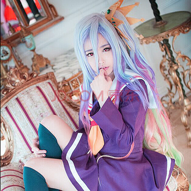 双勉家 动漫no game no life 游戏人生白cos水手服cosplay服装女全套