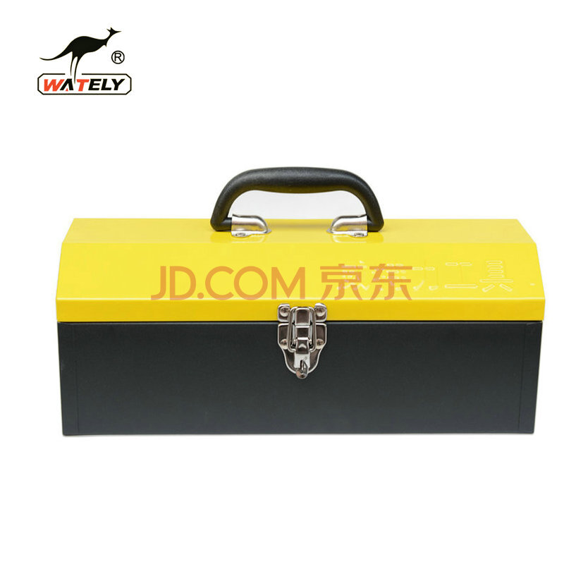 Wately\/威特力 中号手提式 加厚铁工具箱 工具盒