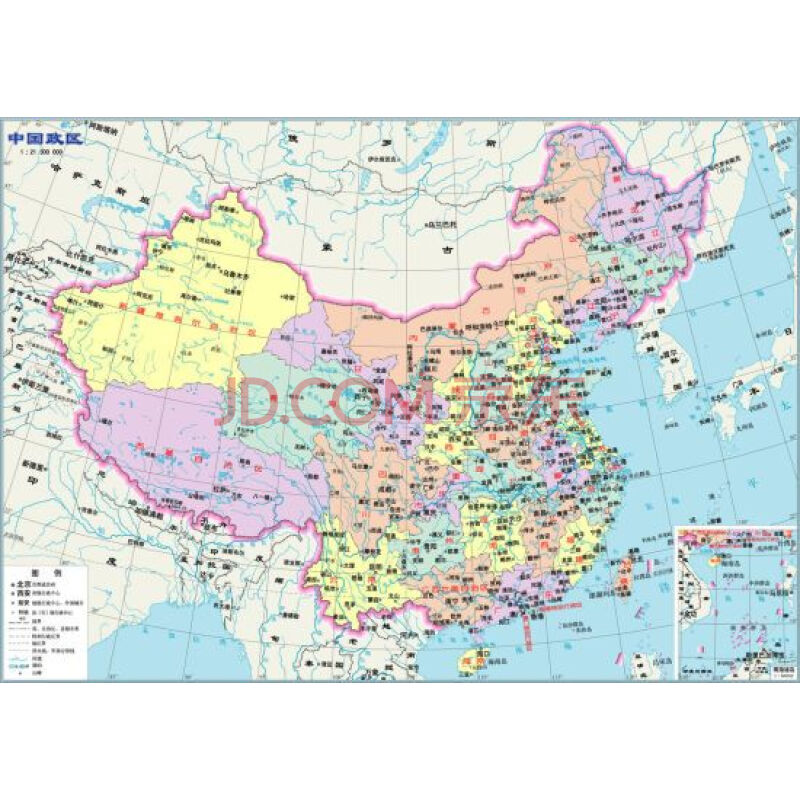 中华人民共和国地图(1:6700000) 邓吉芳 9787553000855