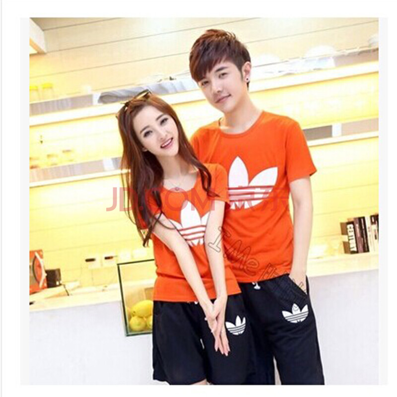 云霄2014新款<em>情侣装</em> <em>夏季</em>运动<em>休闲短袖</em>T恤沙