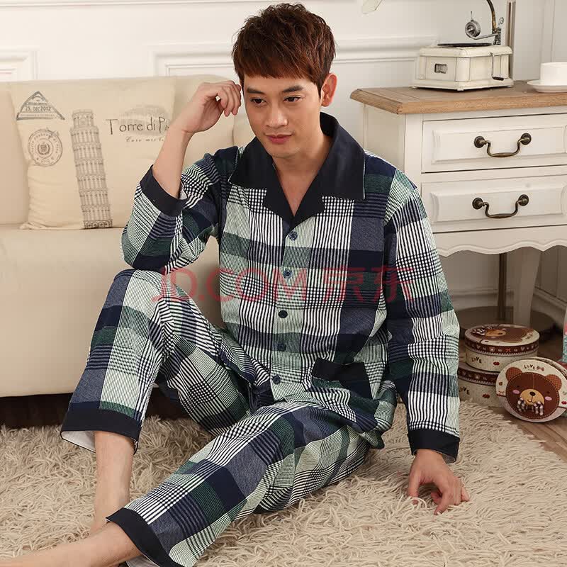 尚致2014新款<em>睡衣男夏</em> 纯棉<em>短袖</em>加肥夏季开衫