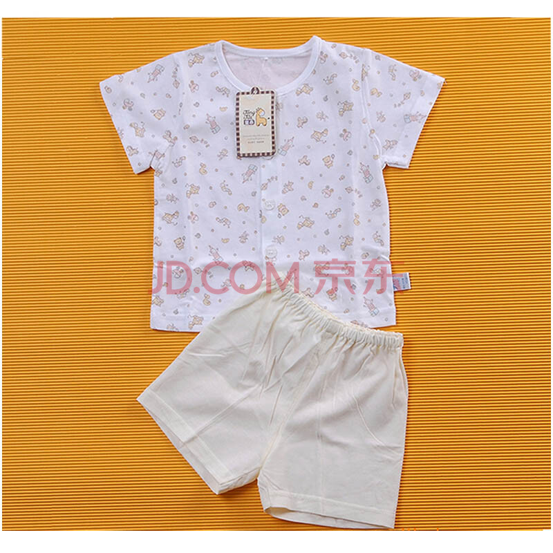 泰宝宝夏装1136莫代尔儿童对开<em>衣短裤套装</em>T恤
