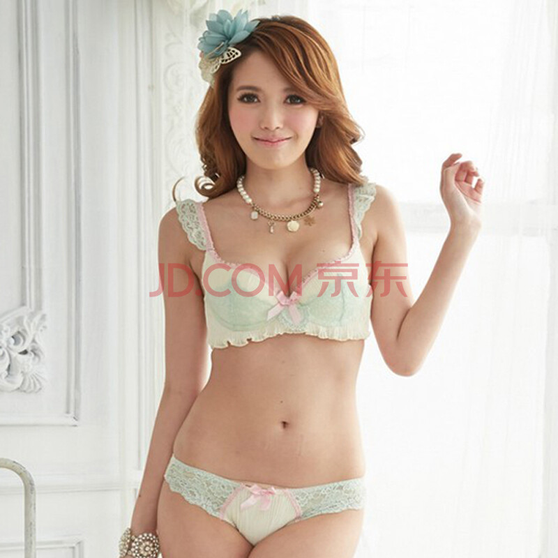 <em>夏娃的记忆</em>2014新款荷叶边蕾丝三排扣少女内