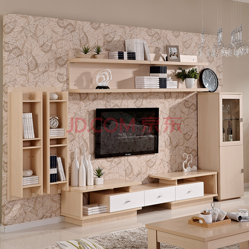 电视柜组合+电视墙柜