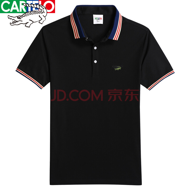 卡帝乐鳄鱼 夏季纯棉 青中年男士商务休闲polo衫男短袖t恤男款宽松
