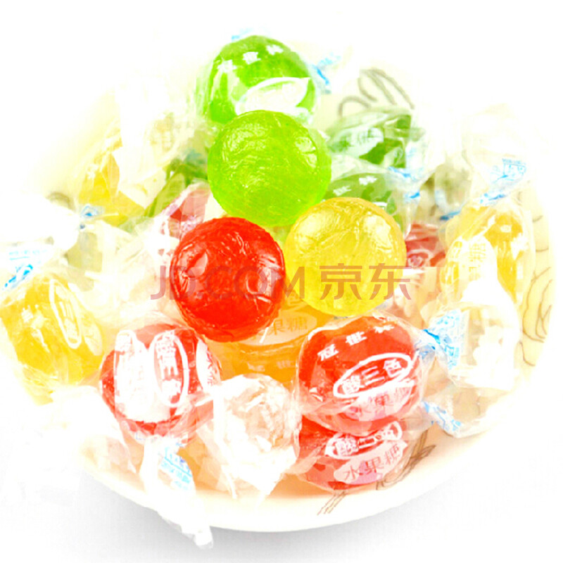 冠世林 酸三色水果糖喜糖500g