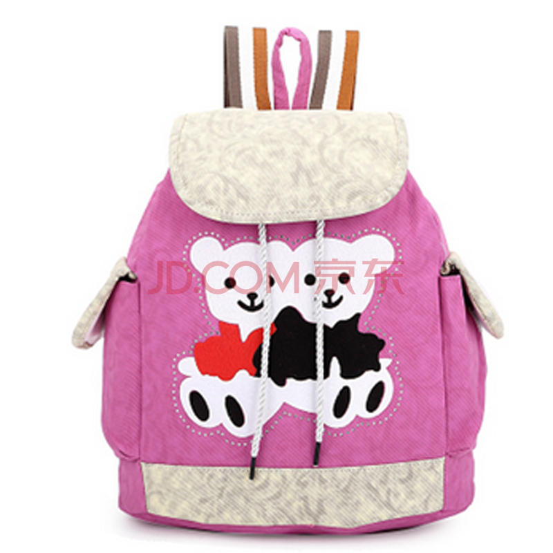 卡通女孩帆布双肩背包牌子品质好 新款好用