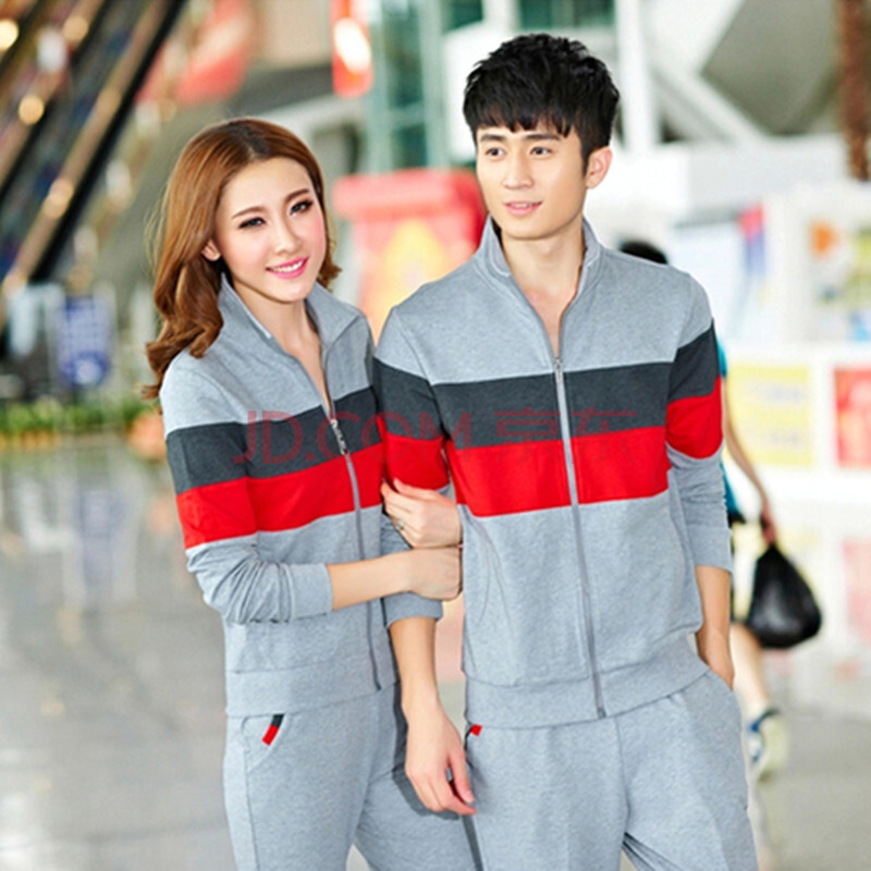 蓝彩狐 <em>秋季</em>新款韩版<em>情侣装</em>立领<em>拉链开衫</em>男女