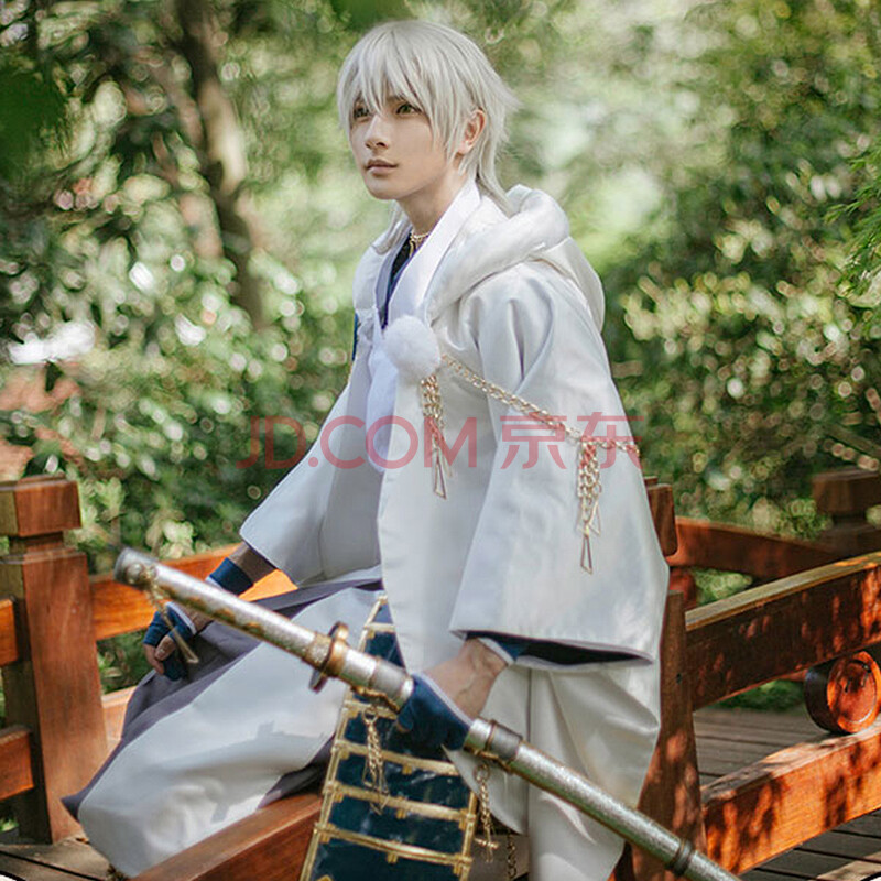 刀剑乱舞cosplay鹤丸国永cos服姥爷鹤丸cos 鹤丸国永全套(含木屐袜子