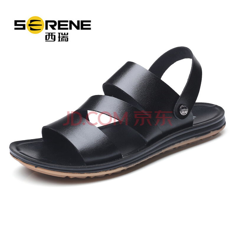 Î÷Èð£¨SERENE£©ÄÐÊ¿ÐÝÏÐÍ¸ÆøÆ½µ×ţƤ¶ֺÁ¹ÍÏЬ 18108XR528 ºÚÉ« 39
